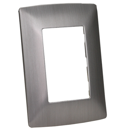 [BTQZ4803MAAC3] BTICINO MX PLACA ALUMINIO 3 VENTANAS CHASIS ACERO (QZ4803M3AAC) (E)
