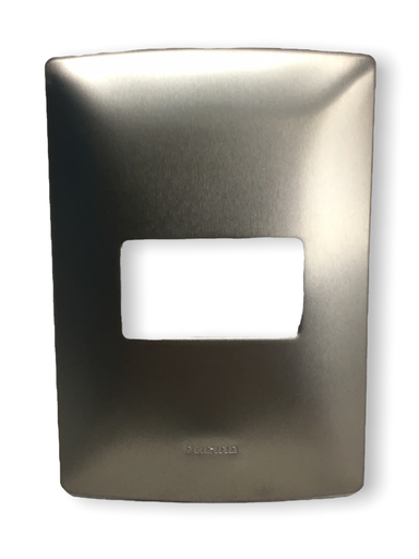 [BTQZ4803MATC1] BTICINO MX PLACA ALUMINIO 1 VENTANA CHASIS PERLA (QZ4803M1ATC) (E)