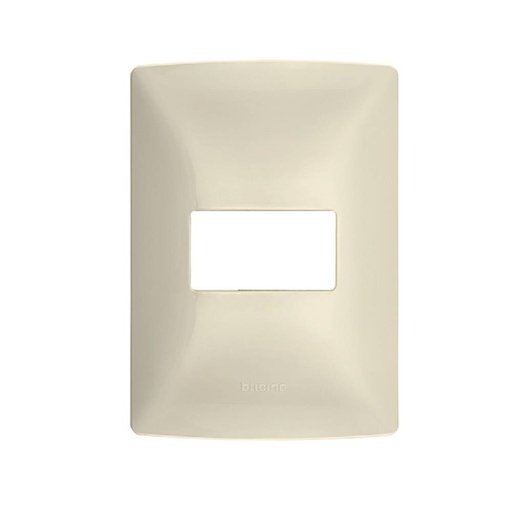 [BTQZ4803MMA1] BTICINO MX PLACA RESINA 1 VENTANA CHASIS MARFIL (QZ4803M1MA) (E)