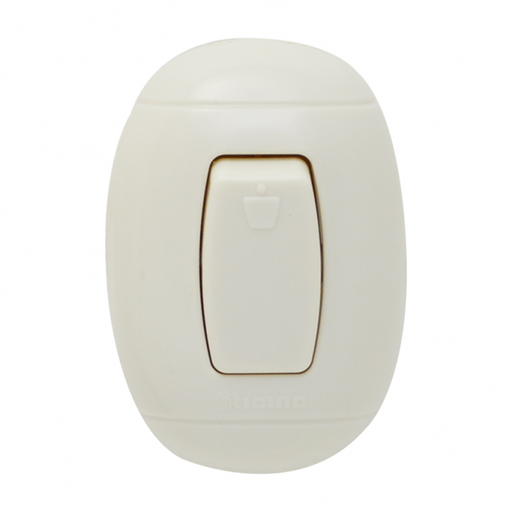 [BTOMBT] BTICINO OVAL MARFIL BOTÓN TIMBRE (P-59) (E)