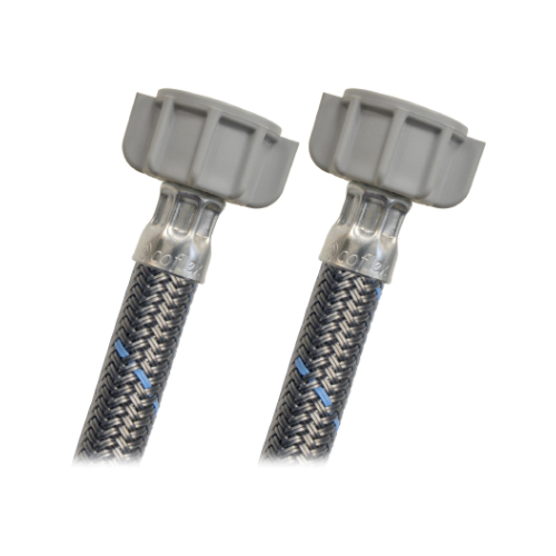 [CX-SCVG35] PAQUETE MANGUERA COFLEX C/10PZ VINILO GRIS P/SANITARIO 1/2"AM X 7/8"AM 35CM (CVSG-E35)