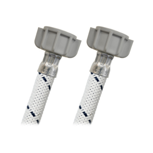 [CX-FCVB1/2-55] PAQUETE MANGUERA COFLEX C/10PZ VINILO BLANCO P/LAVABO-FREGADERO 1/2" A.M. x 1/2" A.M. 55CM (CVLB-A55)