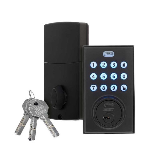 [PHD265MX6628] CERROJO PHILLIPS PCD 265 DIGITAL NEGRO (MX6628)