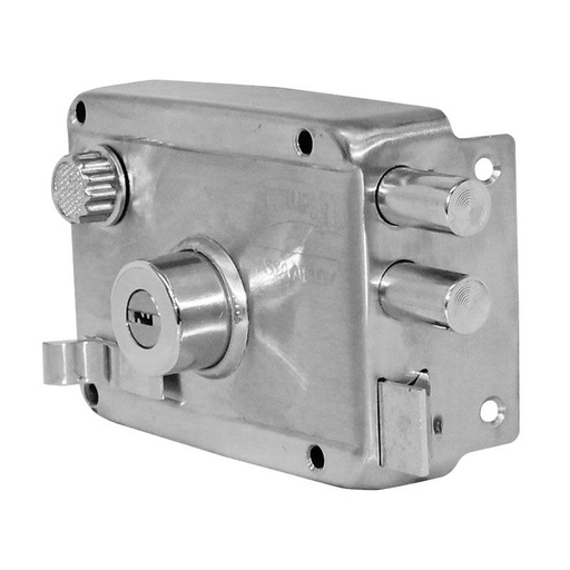 [PHCE4100CLD] CERRADURA PHILLIPS HS-4100-AS 6 CLÁSICA DERECHA ACERO INOXIDABLE SOBREPONER (MX2656)(H)