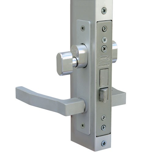 [PHCE555MX2136] CERRADURA PHILLIPS 555 MARIPOSA-CILINDRO NEGRA P/ALUMINIO (MX2136)(H)