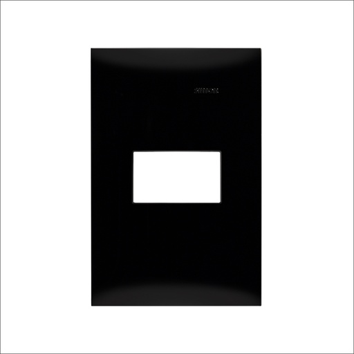 [SIP1MNE] PLACA SIMON 1 VENTANA S/CHASIS NEGRO EBANO (25611-69)(E)