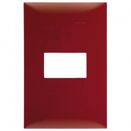 [SIP1MRG] PLACA SIMON 1 VENTANA S/CHASIS ROJO GAUDI (25611-67)(E)