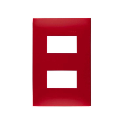 [SIP2MRC] PLACA SIMON 2 VENTANAS S/CHASIS ROJO CARMESÍ (25612-57)(E)