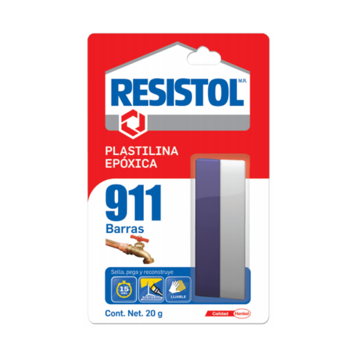 [HER911-PE20] RESISTOL 911 PLASTILINA EPÓXICA 20GR
