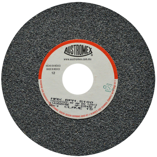 [AU154RAG0015] RUEDA ABRASIVA AUSTROMEX USO GENERAL 6" GRANO 36 (15) (H)
