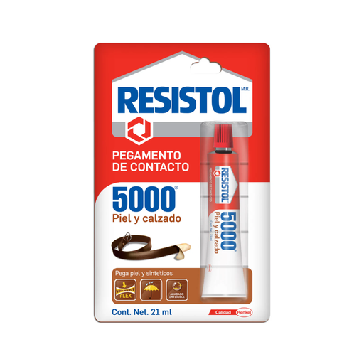 [HEGR-5000PC] RESISTOL 5000 TRANSPARENTE PIEL Y CALZADO 21ML