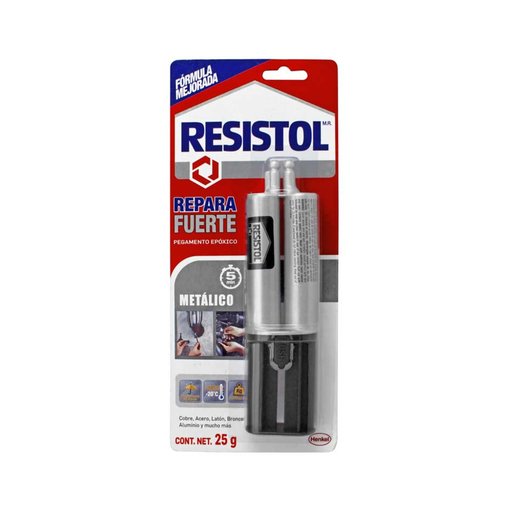 [HEGR-RFM25] RESISTOL REPARA FUERTE METÁLICO 25GR