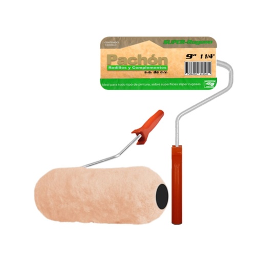 [RORSP] RODILLO SUPER PACHÓN 9" C/ARMAZÓN PROFESIONAL (1334)