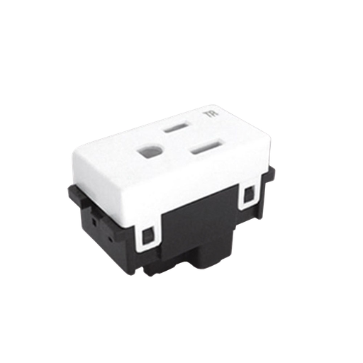 [ERY01-6249W] ROYER CONTACTO SENCILLO VERTICAL 2P+T 15A BLANCO (100-6249W)(E)