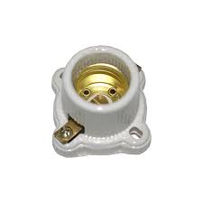 [ERY13-WD4600C] ROYER SOCKET CERÁMICA REDONDO BASE CUADRADA LATÓN (WD4600-C)(E)