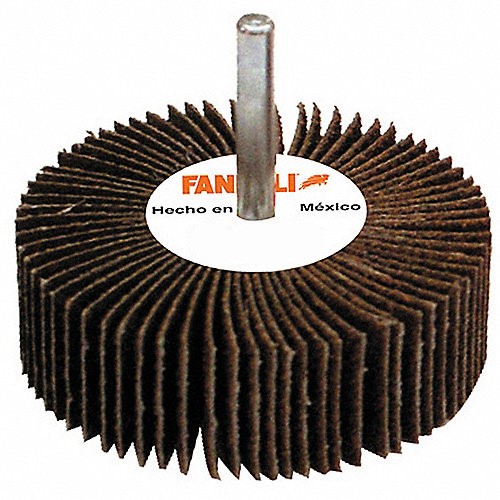 [FARL01G50-16587] RUEDA FLAP FANDELI 2" x 1" x 1/4" C/VÁSTAGO X-88 GRANO 50 (16587)(H)