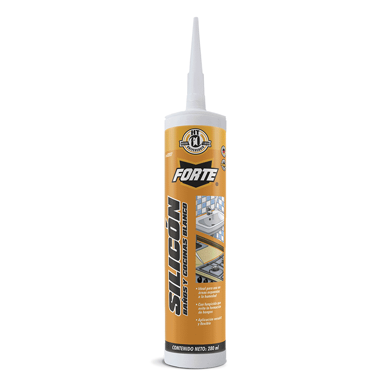 [HTSILBCB160207] SILICÓN HECORT BAÑOS Y COCINAS BLANCO 280ML (16-0207)