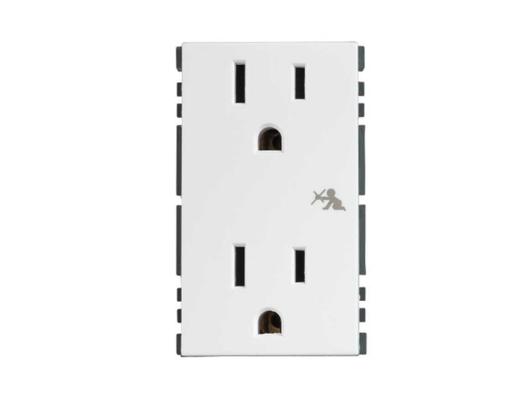 [SITCD2PBL] TOMACORRIENTE SIMON DUPLEX 2P+T S/CHASIS BLANCO (25424-30)(E)