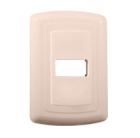 [MOTPP1V] PLACA PLÁSTICO ABS MONTANA TOSCANA 1 VENTANA MARFIL (100R1I) (1423)(E)