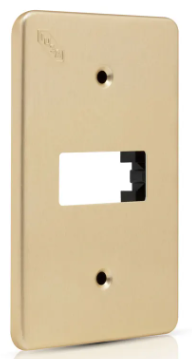 [IUTP651] IUSA TRADIZIONE 651 PLACA 1 VENTANA ALUMINIO ORO (365069)(E)