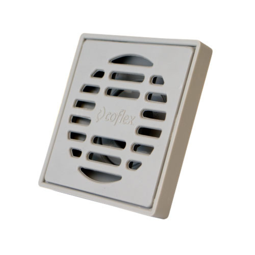 [CX-CDB160] COFLEX COLADERA CUADRADA DE ABS GRIS C/REJILLA ABS (PC-160)