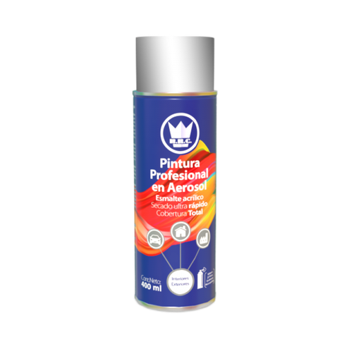 [PA41PLASTPN4] AEROSOL ACRÍLICO CROMO METÁLICO 400ML (CPA27)