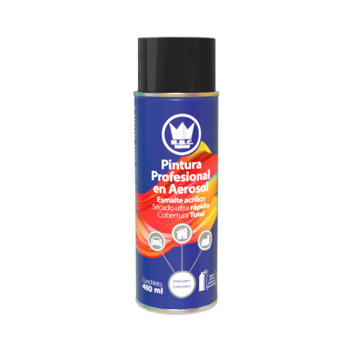 [PA41PLASTPN] AEROSOL ACRÍLICO NEGRO BRILLANTE 400ML (CPA02)