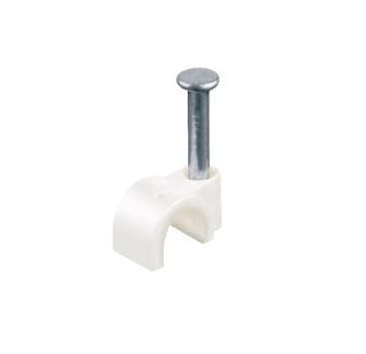 [AKZ-GRP-116161] AKSI GRAPA RECTA P/CABLE 5MM BLANCA C/20PZ (116161)