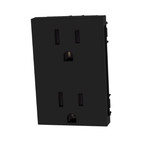 [BTZQNÑGOTTXDUP3N] QUINZIÑO GO TOMACORRIENTE DÚPLEX 2P+T 3 MÓDULOS NEGRO MATE (JB4188QS)(E)