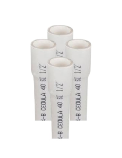 [IU-TCF05-002-817] IUSA C/10 TUBOS PVC C/CAMPANA 3/4" X 6M $104.59 (616817)