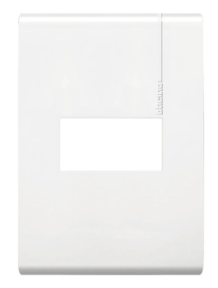 [BTZAXFZA-091] BTICINO PLACA RESINA FORZA 1 MÓDULO BLANCO C/CHASIS (FZA91)
