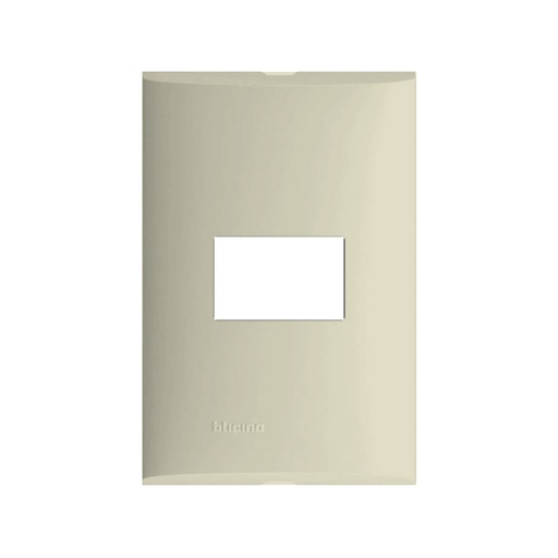 [BTZAXFZA-091M] BTICINO PLACA FORZA 1 MÓDULO MARFIL C/CHASIS DE RESINA (FZA91M)