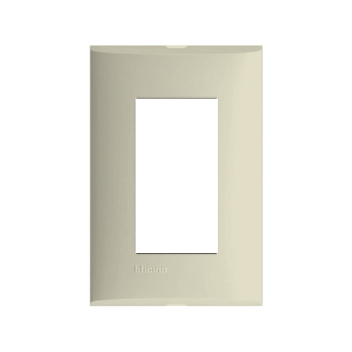 [BTZAXFZA-093M] BTICINO PLACA FORZA 3 MÓDULOS MARFIL C/CHASIS DE RESINA (FZA93M)