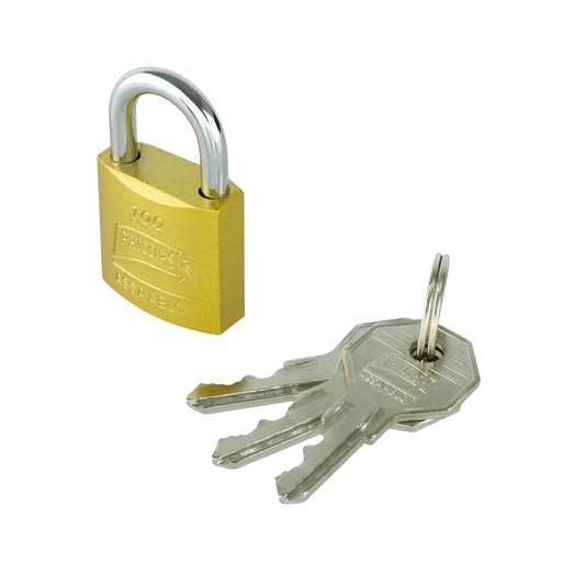 [PHCA0GLM172] CANDADO PHILLIPS 100 GANCHO CORTO HIERRO DORADO BLISTER (MX7172)(H)