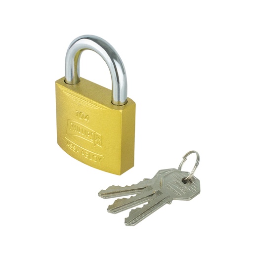 [PHCA104GLMX7188] CANDADO PHILLIPS 104 HIERRO GANCHO CORTO DORADO BLISTER (MX7188)(H)