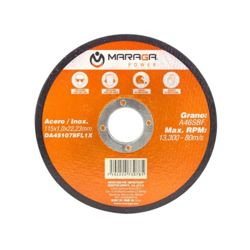 [LEXCDPM] DISCO MARAGA P/METAL 4-1/2” x 7/8”