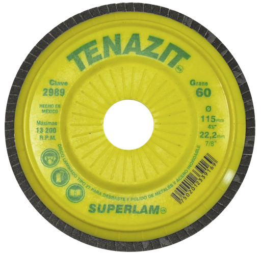 [AU289DSL2989] DISCO LAMINADO AUSTROMEX SUPERLAM 4-1/2" S/ROSCA GRANO 60 (2989)(H)