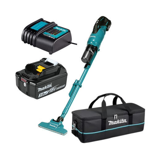 [MKTESM-CMB06] COMBO MAKITA ASPIRADORA INALÁMBRICA DCL286FBX5 + BATERÍA BL1830B + CARGADOR DC18SD + MALETA (DCL286FBX5)